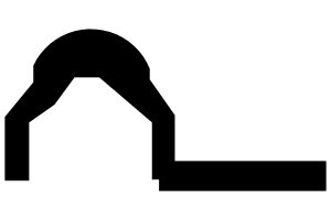 15mm Sliding Door Bottom Track