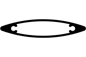 60mm Ellipsoid Louvre Blade