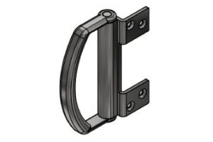 Open in Offset Handle and Hinge Set Black
