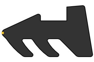 4mm Omega Glazing Wedge - Yellow Backing