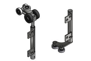 Left Hand Offset End Carrier Set Black