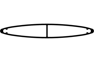 80mm Ellipsoid Louvre Blade
