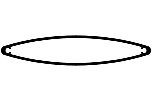 100mm Ellipsoid Louvre Blade